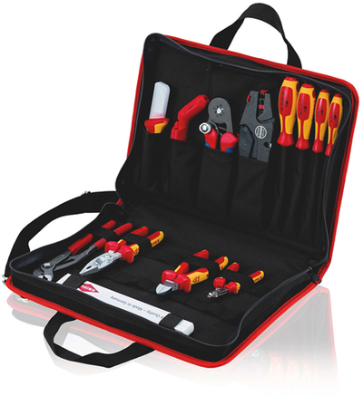 Knipex kompakte Elektro-Werkzeugtasche | 14-teilig - 00 21 11