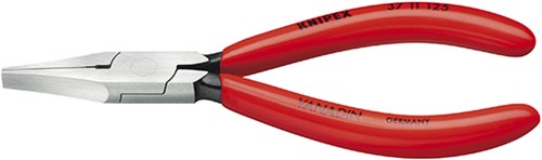 Knipex Greifzange für Feinmechanik schwarz atramentiert mit Kunststoffummantelung 125 mm - 3711125