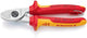 Knipex Kabelschneider | Länge 165 mm | Kopf VDE verchromt mit Befestigungsöse | Mehrkomponentenjacken Form 1 | 1 Stück - 95 16 165 t - 95 16 165 t