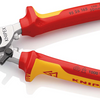 Knipex Kabelschneider mit Öffnungsfeder | isoliert | Mehrkomponentengriffe | VDE geprüft - 95 26 165 SB