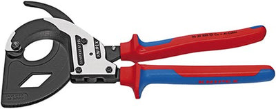 Knipex Kabelschneider (Ratschenprinzip, 3-Gang) mit Mehrkomponentengriffen 320 mm - 9532320