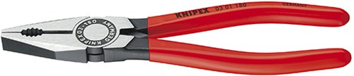 Knipex Kombizange schwarz atramentiert mit Kunststoffüberzug 250 mm - 0301250