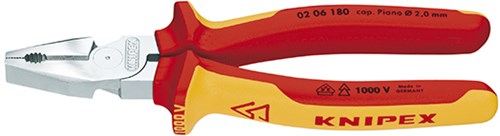 Knipex Kraft-Kombizange verchromt 225 mm - 0206225