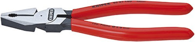 Knipex Kraft-Kombizange schwarz atramentiert mit Kunststoffüberzug 180 mm - 0201180