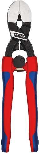 Knipex Kraft-Flachschneider | 200mm Länge | für Weichmetall und Kunststoff | schlanke Mehrkomponentengriffe - 72 62 200