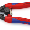 Knipex Kraft-Flachschneider | 200mm Länge | für Weichmetall und Kunststoff | schlanke Mehrkomponentengriffe - 72 62 200