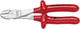 Knipex Kraft-Seitenschneider verchromt tauchisoliert, VDE-geprüft 250 mm - 7407250