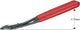 Knipex Kraft-Seitenschneider, verchromt, kunststoffbeschichtet, 200 mm - 7421200