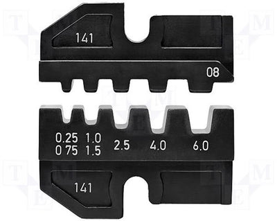 Knipex 97 49 08 Crimpeinsatz-Aderendhülsen 0,25 bis 6 mm² passend für Marke 97 43 200, 97 43 e, 97 43 e aus,