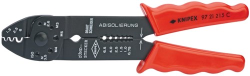Knipex Crimpzange brüniert mit Mehrkomponentengriffen 230 mm - 9721215c