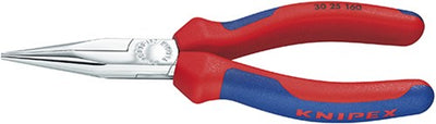 Knipex Spitzzange verchromt mit Mehrkomponentengriffen 140 mm - 3025140