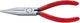 Knipex Spitzzange schwarz atramentiert mit Kunststoffüberzug 140 mm - 3021140