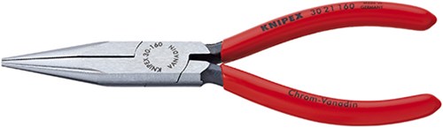 Knipex Spitzzange schwarz atramentiert mit Kunststoffüberzug 160 mm - 3021160