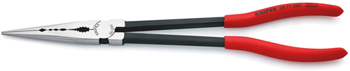 Knipex Montagezange | geriffeltes Griffprofil | kunststoffbeschichtet | schwarz atramentiert | Länge 280 mm - 28 71 280 sb