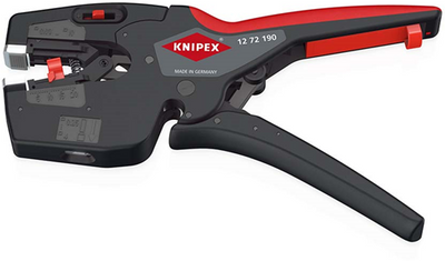 Knipex nexstrip® Multitool für Elektriker | rutschfester Kunststoffbelag | Länge 190 mm - 12 72 190 sb