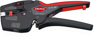 Knipex nexstrip® Multitool für Elektriker | rutschfester Kunststoffbelag | Länge 190 mm - 12 72 190 sb