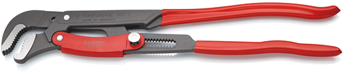 Knipex Rohrzange S-Form | 560 mm Länge | schnelle Einstellung | rot pulverbeschichtet - 83 61 020