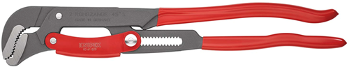 Knipex Rohrzange S-Form | 560 mm Länge | schnelle Einstellung | rot pulverbeschichtet - 83 61 020