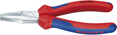 Knipex verchromte Flachbiegezange mit Mehrkomponentengriffen 140 mm - 2005140