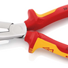 Knipex Flachspitzzange mit Seitenschneider (Telefonzange) | 200mm Länge | isoliert | Mehrkomponentengriffe - 26 26 200 sb