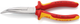 Knipex Flachspitzzange mit Seitenschneider (Telefonzange) | 200mm Länge | isoliert | Mehrkomponentengriffe - 26 26 200 sb