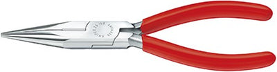 Knipex Flachspitzzange mit Seitenschneider verchromt 125 mm - 2503125