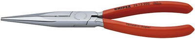 Knipex Flachspitzzange mit Seitenschneider verchromt 200 mm - 2613200