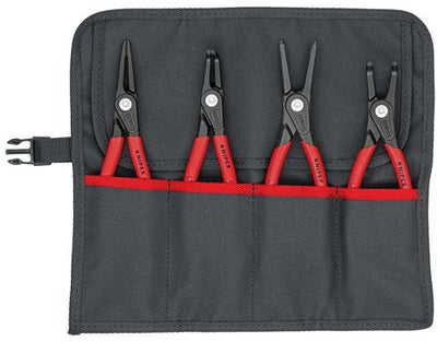 Knipex Präzisions-Sicherungsringzangen-Satz | 4-teilig im Rollbeutel | 19-60mm | 1 Stück - 00 19 57 v01 00 19 57 v01