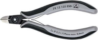 Knipex Präzisions-Elektronik-Seitenschneider ESD brüniert 125 mm – 7912125ESD