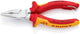 Knipex Spitzkombizange | Länge 145 mm | Mehrkomponentenhüllen | verchromt vde | 1 Stück - 08 26 145 t - 08 26 145 t
