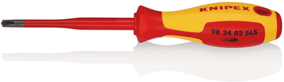 Knipex-Schraubendreher (schmal) rund Phillips® | isolierter Mehrkomponentengriff | VDE-geprüft - 98 24 02 sls