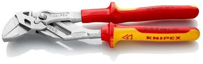 Knipex Schraubenschlüsselzange | Länge 250 mm Spannweite 46 mm | verchromte Mehrkomponentengehäuse | vde | 1 Stück - 86 06 250 - 86 06 250