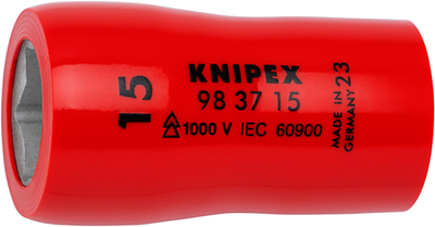 Knipex Maulschlüssel-Einsatz für Sechskantschrauben | Innenquadrat 3 8 | Länge 46 mm - 98 37 15
