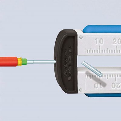 Knipex Abisolierwerkzeug für Glasfaserkabel | Länge 190 mm - 12 85 110 sb