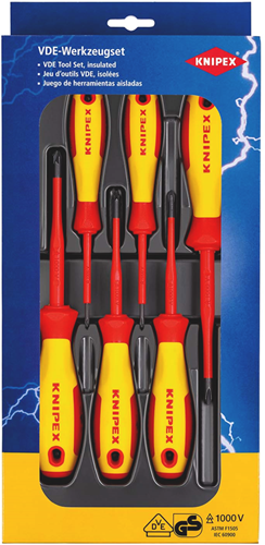Knipex VDE-Schraubendreher-Paket | phillips® pozidriv® | SB-Kartenblister – 00 20 12 v03