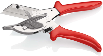 Knipex Gehrungsschneider für Kunststoff- und Gummiprofile | kunststoffbeschichtet | verchromt | Länge 215 mm - 94 35 215 Stk
