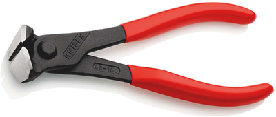 Knipex-Schneidzange | kunststoffbeschichtet | schwarz atramentiert | Länge 160 mm - 68 01 160 Stk