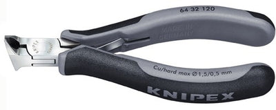 Knipex Schneidzange Winkelkopf 120 mm ESD - 6432120ESD