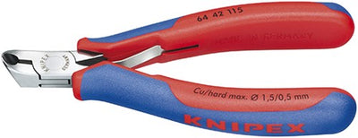 Knipex Schneidzange abgewinkelt, kurzer Kopf 115 mm - 6442115
