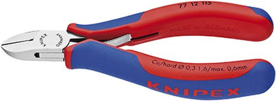 Knipex Seitenschneider Rundkopf + Drahtklemme 115 mm - 7712115