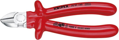 Knipex Seitenschneider verchromt tauchisoliert, VDE-geprüft 180 mm - 7007180