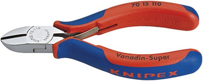 Knipex Seitenschneider verchromt mit Mehrkomponentengriffen 110 mm - 7015110