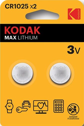 Enzo Kodak CR1025 Lithium-Knopfzellen-Blister (2) – 3241000