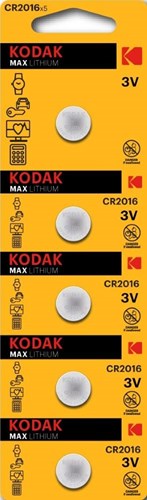 Enzo Kodak CR2016 Lithium-Knopfzellen-Blister (5) – 3241055