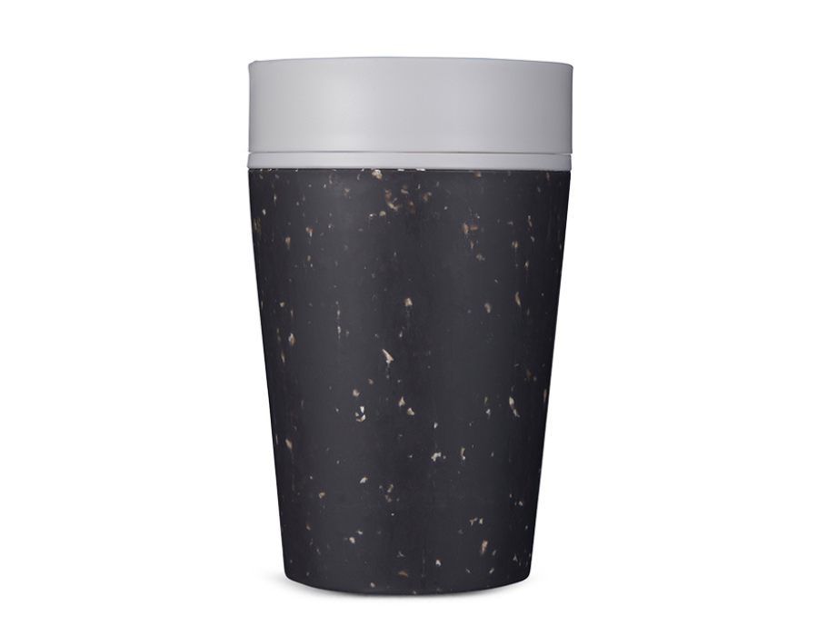 Rundkarte Kaffeetasse - Rundkasse - Schwarzweiß - 227 ml