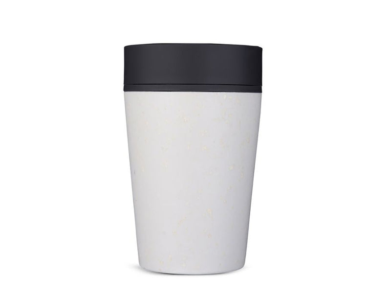 Rundkarken Kaffeetasse - Kreiskalte - grau schwarz - 227 ml