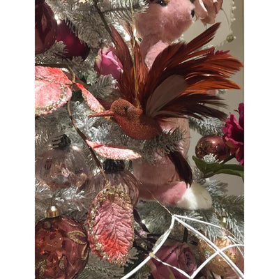 Decoris Weihnachtsanhänger Kolibri Glitzer 10,5x14x5cm