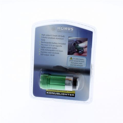 Konus-Taschenlampe, wiederaufladbar, 12 V, Konus-Licht