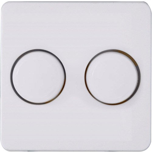 Kopp hk02 arktisweiße Abdeckplatte + Tasten-Duo-Dimmer – 4621035