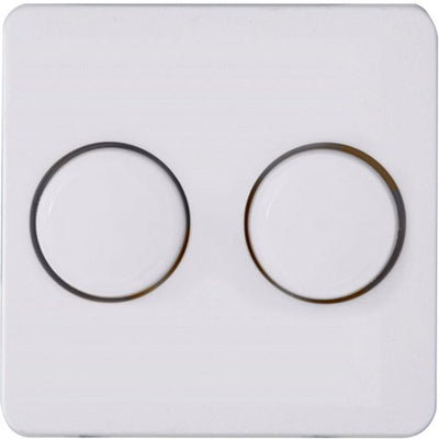 Kopp hk02 arktisweiße Abdeckplatte + Tasten-Duo-Dimmer – 4621035